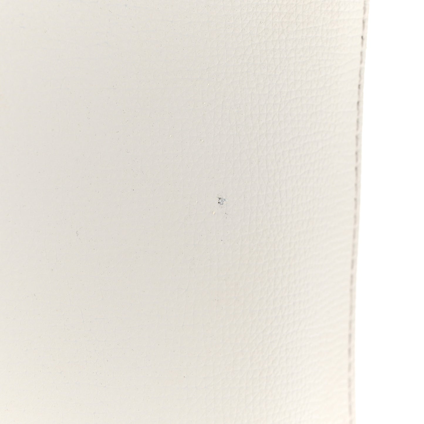 Vitello Vienna Enamel F is Fendi Shopping Tote White Taupe