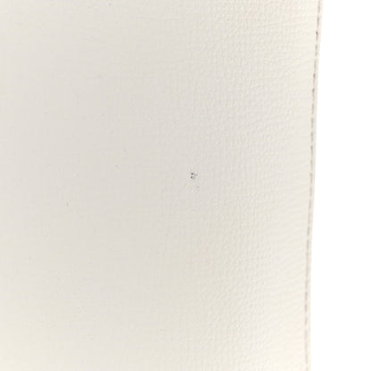 Fendi Vitello Vienna Enamel F is Fendi Shopping Tote White Taupe 14 of 16