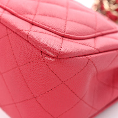 Chanel Caviar Quilted Mini Square Flap Pink 12 of 13