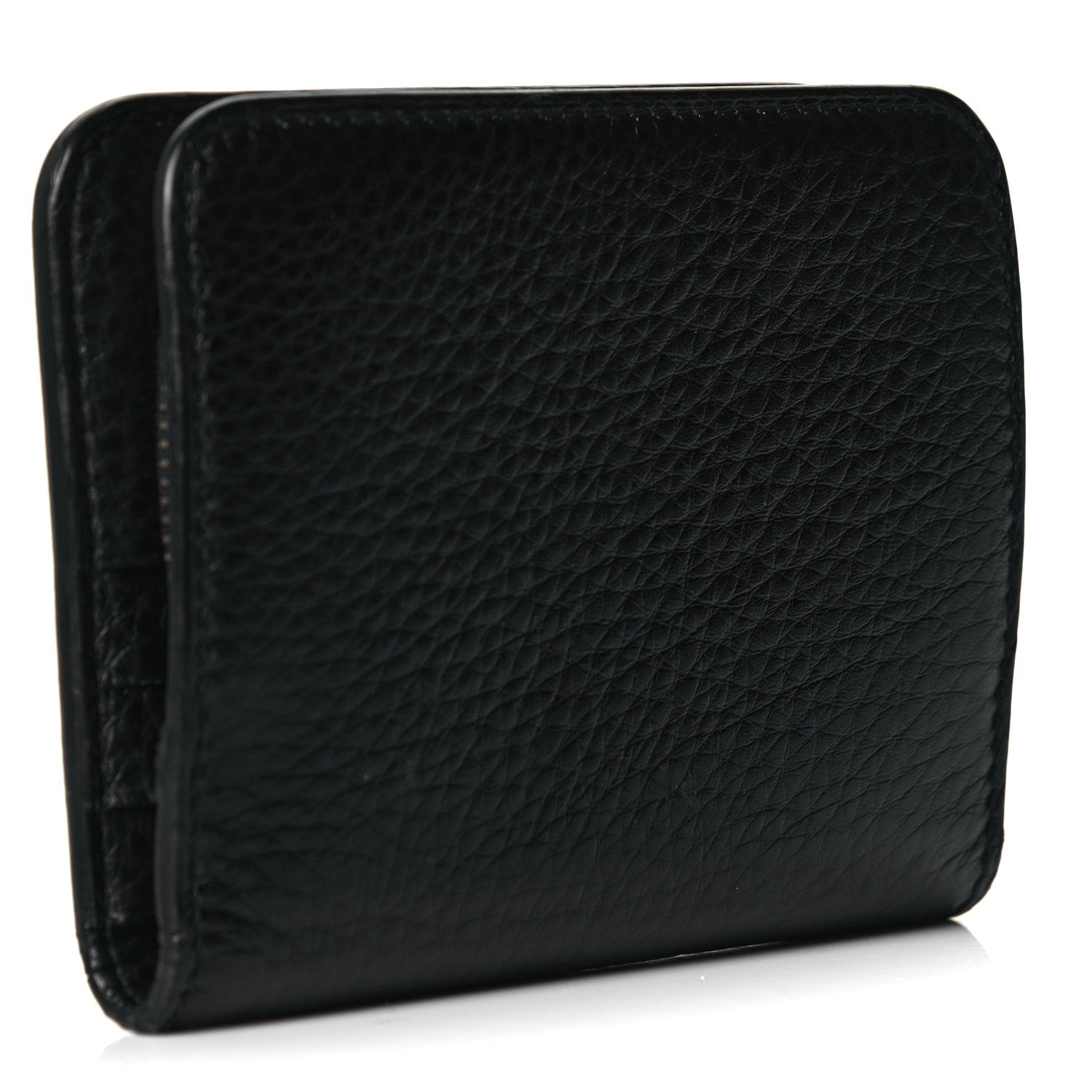Tom Ford Grained Calfskin Zip Coin Purse Black 2 of 13