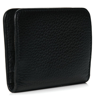 Tom Ford Grained Calfskin Zip Coin Purse Black 2 of 13