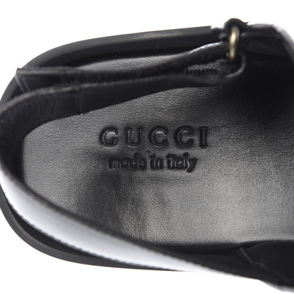 Gucci Nylon Cirano Lux Stripe Mens Cleat Sole Slingback Sandals 10 Ecru Poppy Black 7 of 11