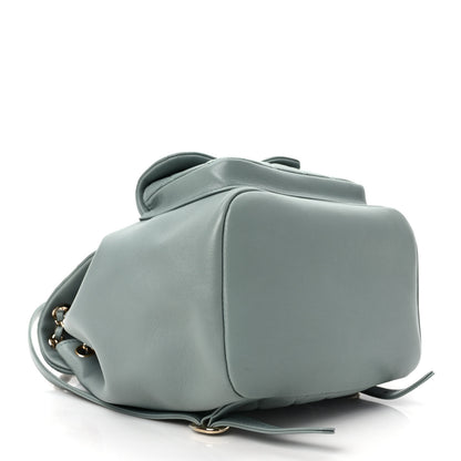 Chanel Lambskin Quilted Large Duma Drawstring Backpack Grey 4 of 8