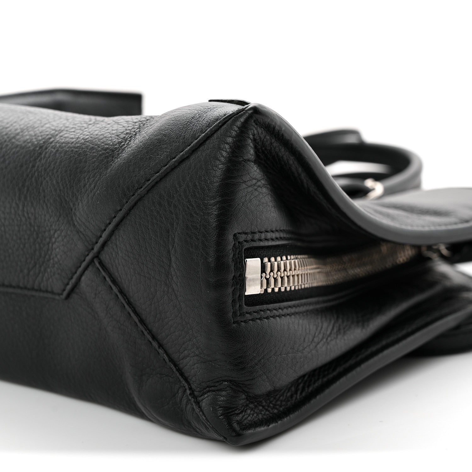 Balenciaga Grained Calfskin Papier Mini A4 Zip Around Tote Black 11 of 11