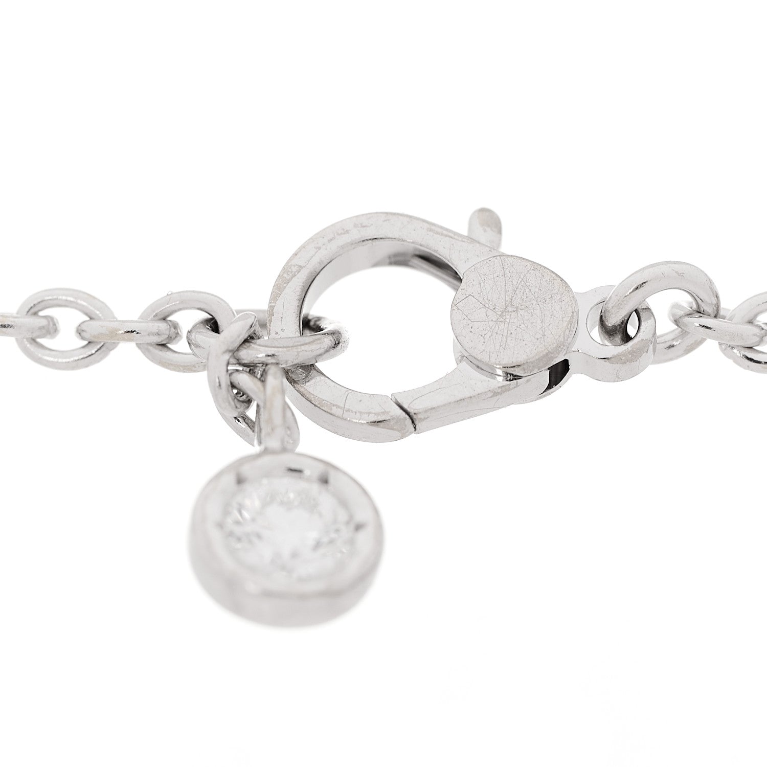 Hermes 18K White Gold Diamond Finesse Bracelet SH 4 of 5