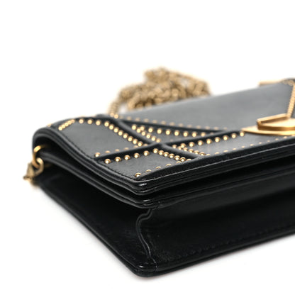 Christian Dior Patent Studded Diorama Flap Bag Black 9 of 10