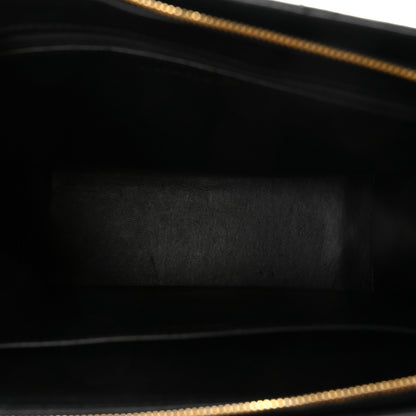 Chanel Lambskin Quilted CC Front Pocket Shopping Tote Black 5 of 9