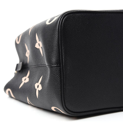 Louis Vuitton Empreinte Monogram Giant Neonoe MM Black Beige 7 of 10