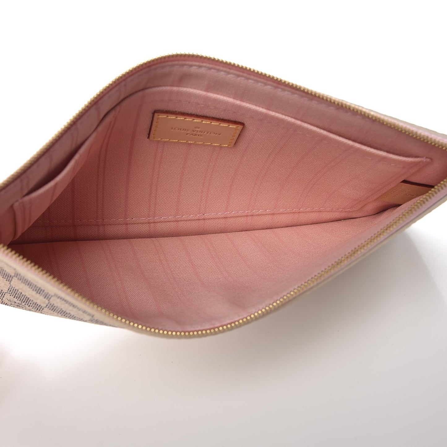 Damier Azur Neverfull MM GM Pochette Rose Ballerine