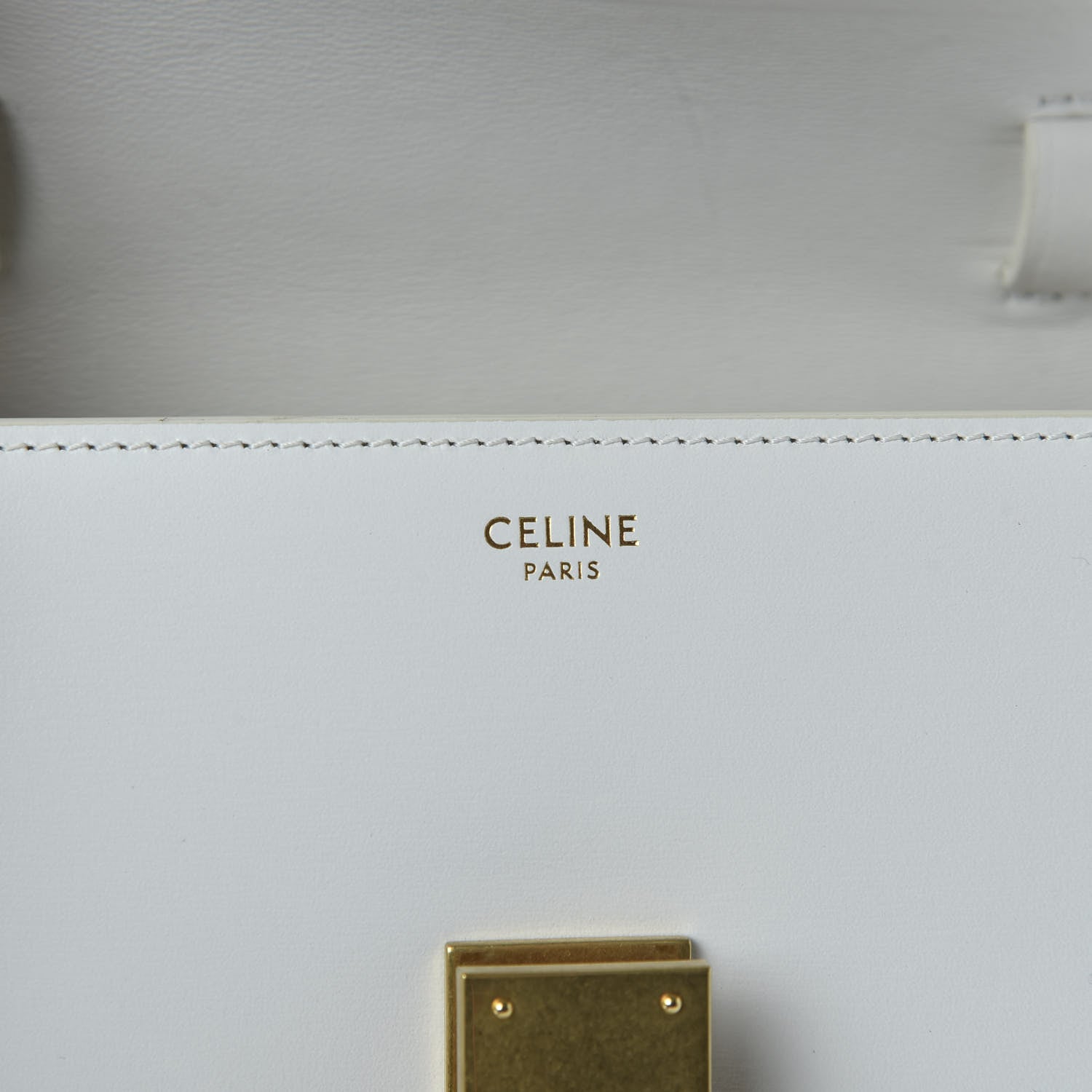 Celine Box Calfskin Teen Classic Box Flap Bag White 8 of 11