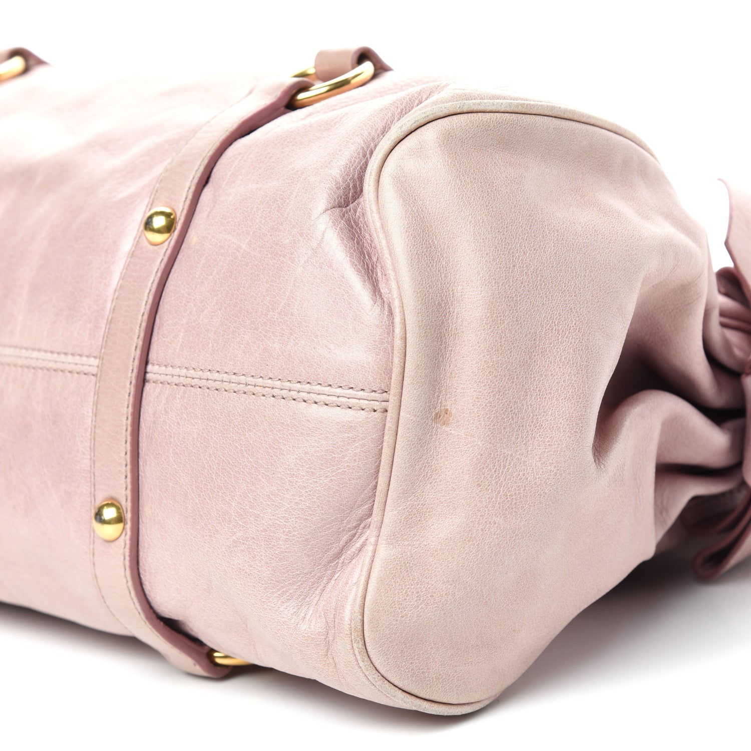 Miu Miu Vitello Medium Bow Bag Mughetto 8 of 9