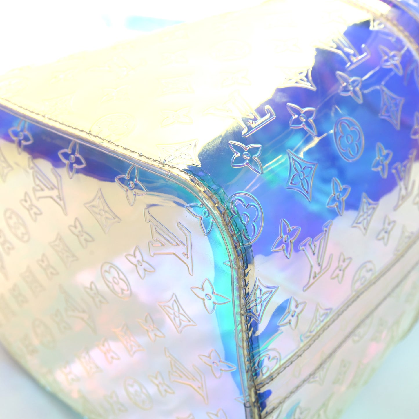 PVC Monogram Keepall Bandouliere 50 Iridescent Prism