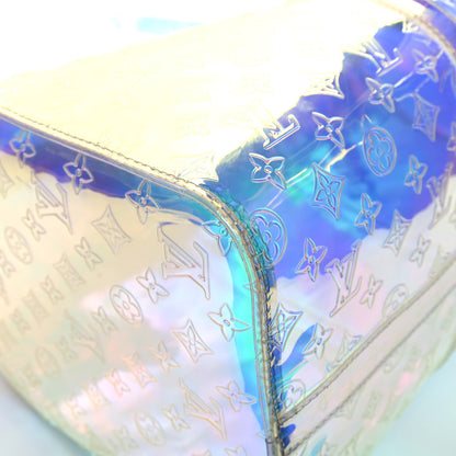 Louis Vuitton PVC Monogram Keepall Bandouliere 50 Iridescent Prism 8 of 11