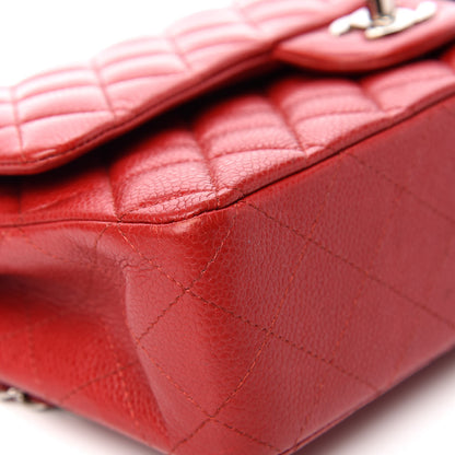 Chanel Caviar Quilted Medium Double Flap Red 11 of 17