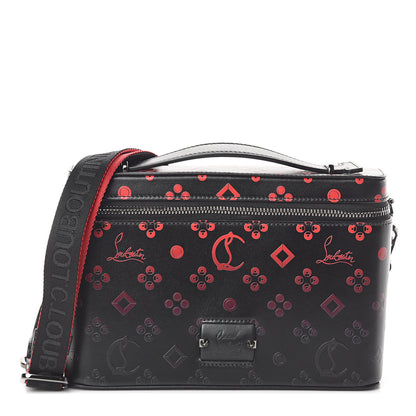 Christian Louboutin Calfskin Degrade Loubinthesky Kypipouch Messenger Bag Black Red 1 of 8
