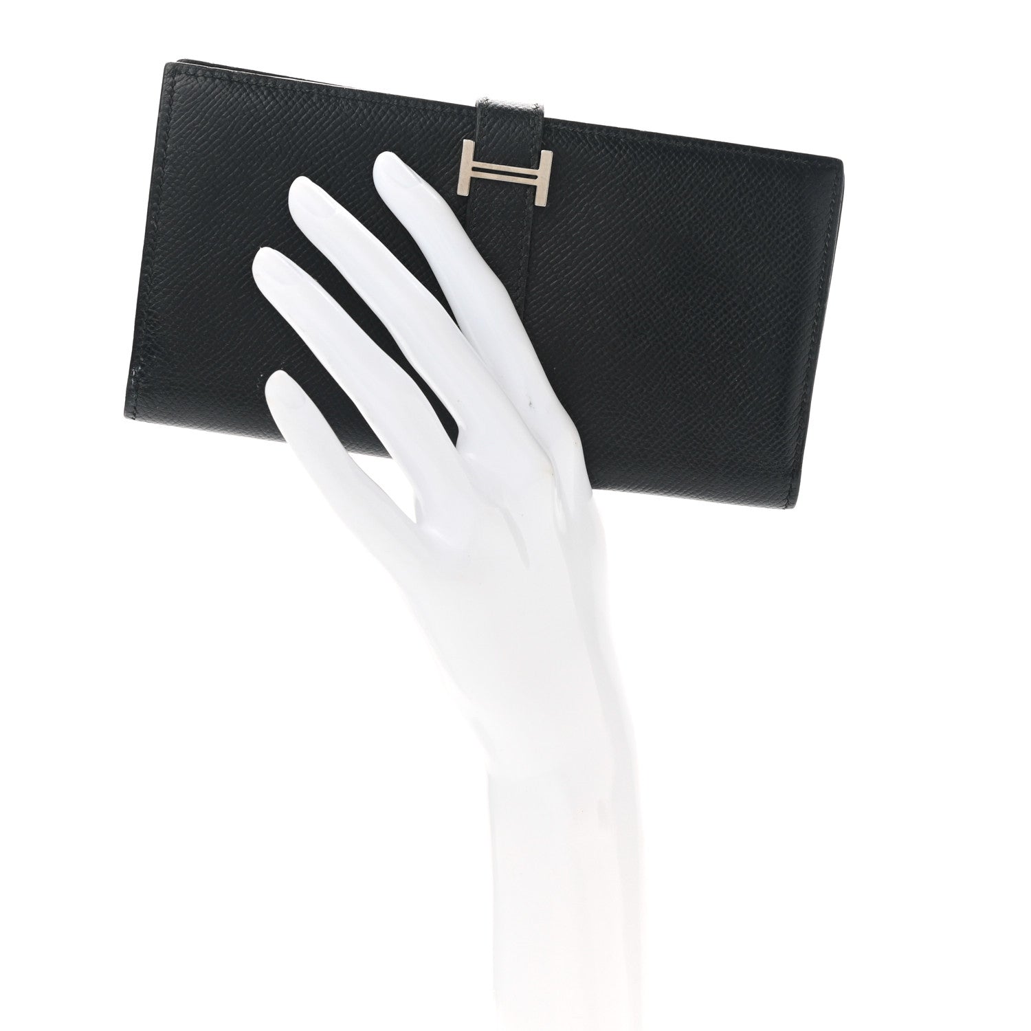 Hermes Epsom Bearn Gusset Wallet Black 4 of 16
