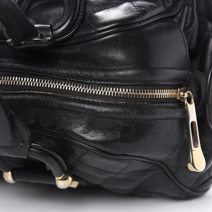 Burberry Calfskin Quilted Manor Satchel Black 15 of 18