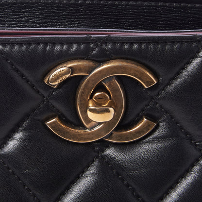 Chanel Calfskin Quilted Large Shopping Tote Black 14 of 18