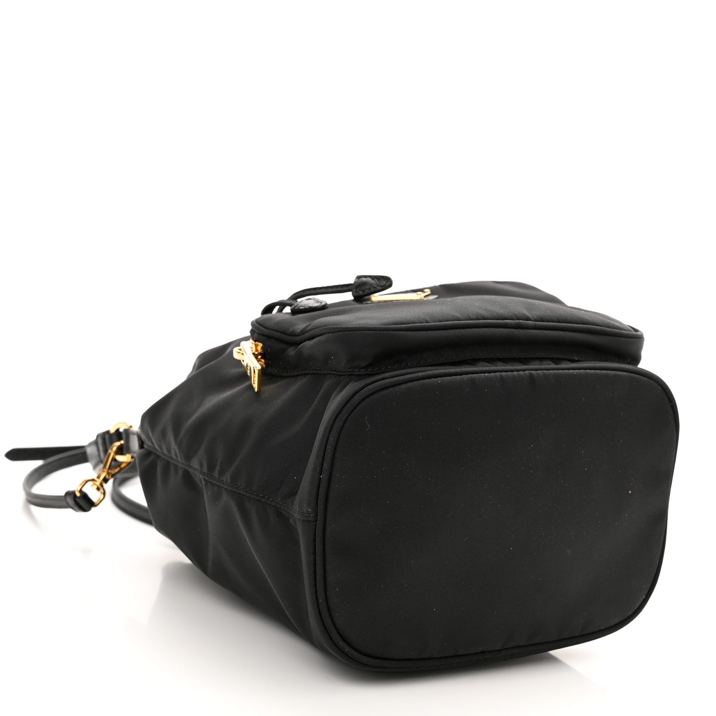 Re-Nylon Duet Drawstring Shoulder Bag Black
