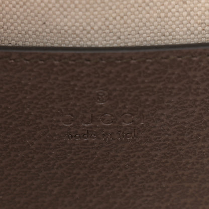 Gucci GG Supreme Monogram Textured Dollar Calfskin Mini Ophidia Top Handle Square Shoulder Bag Beige Ebony New Acero 6 of 10