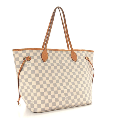 Louis Vuitton Damier Azur Neo Neverfull MM Rose Ballerine 3 of 8