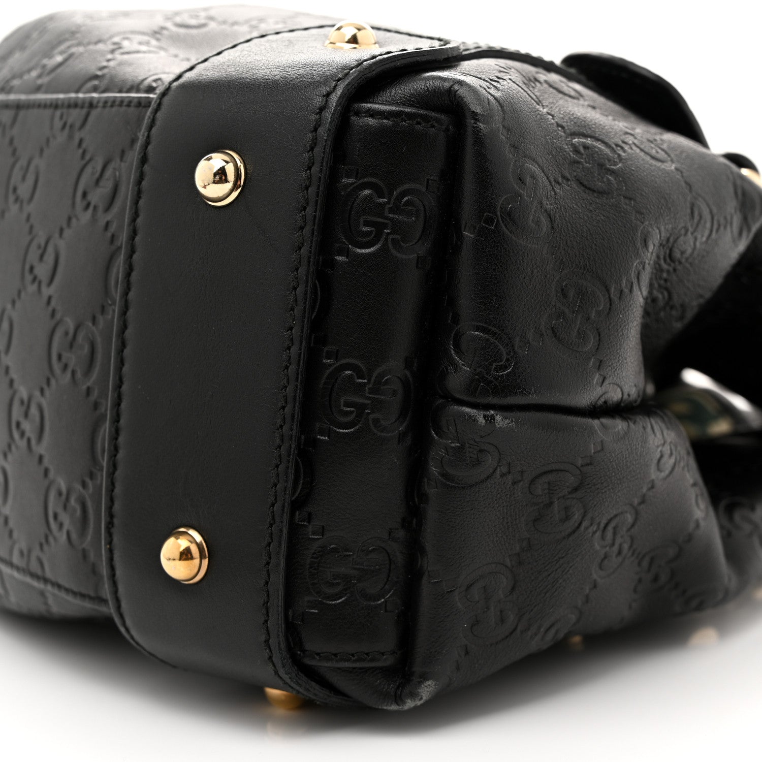 Gucci Guccissima Small Pelham Shoulder Bag Black 10 of 15