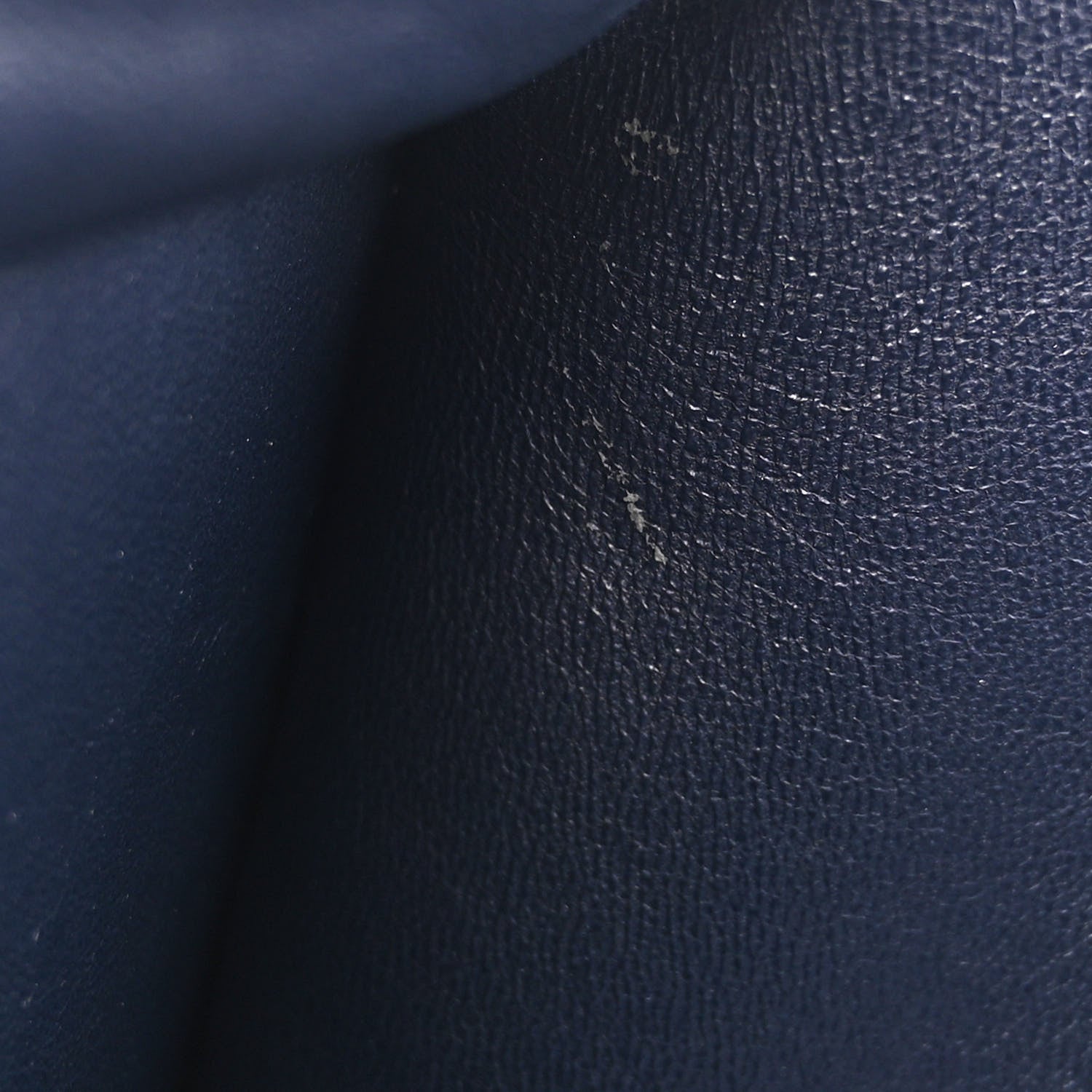 Celine Smooth Calfskin Striped Cotton Canvas Mini Luggage Navy Blue 11 of 11