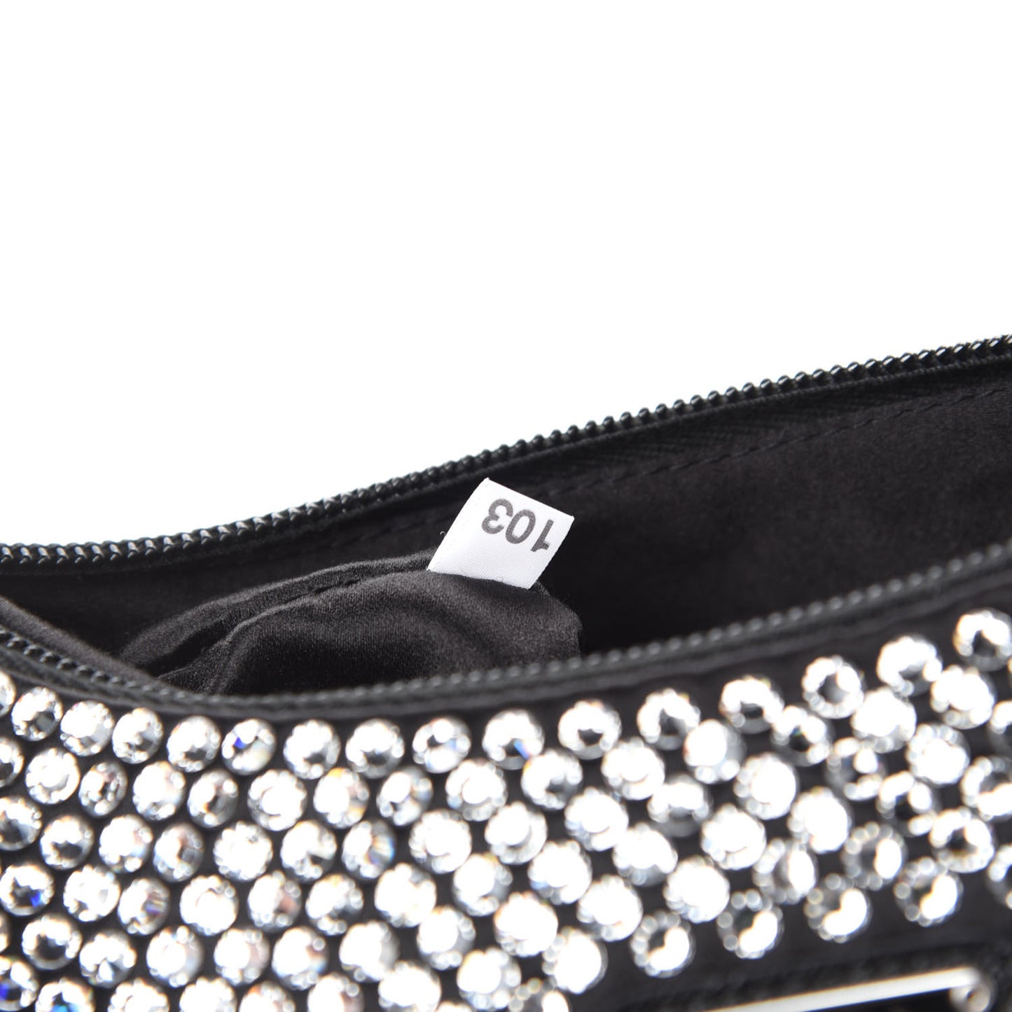 Satin Crystal Mini Re-Edition 2000 Bag Cristal