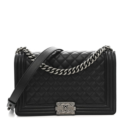 Chanel Caviar Quilted New Medium Boy Flap Black 1 of 12