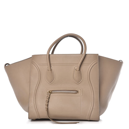 Celine Supple Calfskin Medium Phantom Luggage Beige 1 of 17