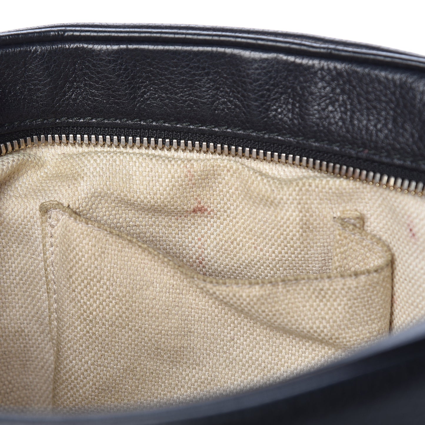 Pebbled Calfskin Small Soho Disco Bag Black
