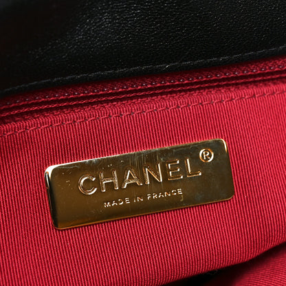 Chanel Goatskin Quilted Large Chanel 19 Flap Black 6 of 11