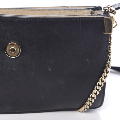 Chloe Suede Calfskin Small Faye Shoulder Bag Full Blue Mustard 9 of 13