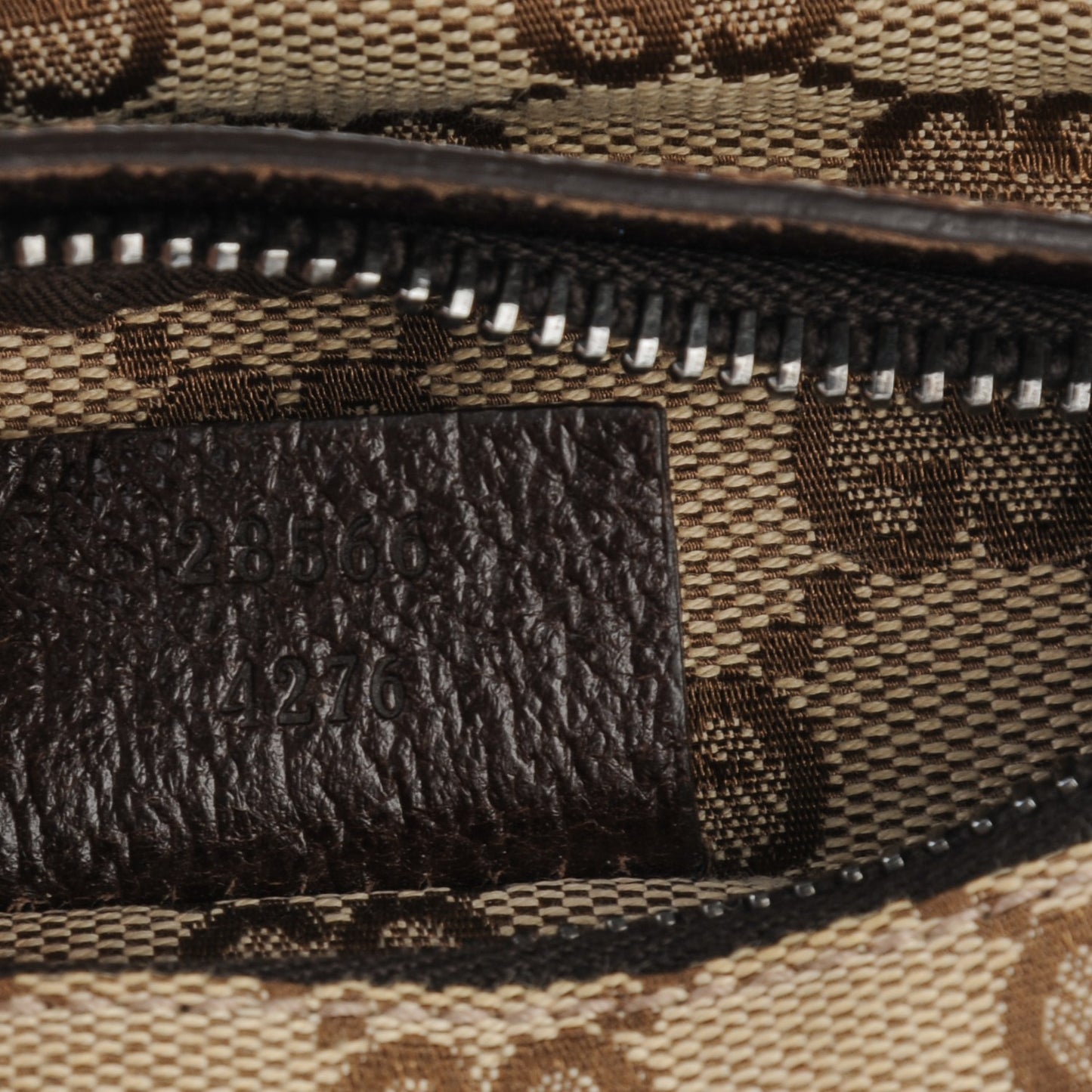 GG Monogram Double Pocket Belt Bag Dark Brown