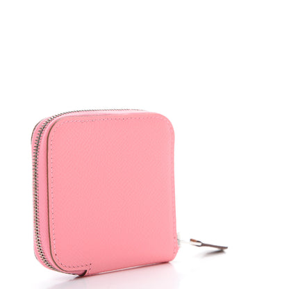 Hermes Epsom Silk'in Coin Purse Rose Confetti 2 of 7