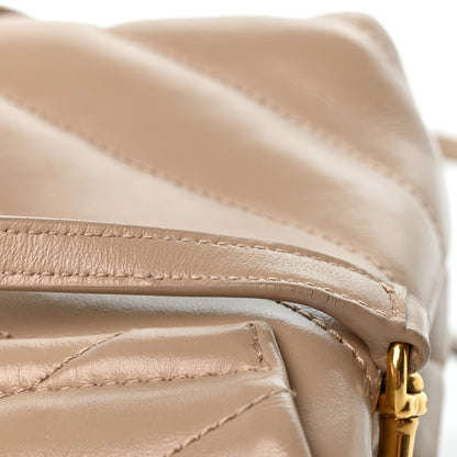 Saint Laurent Calfskin Y Quilted Monogram Toy Loulou Crossbody Bag Dark Beige 12 of 13