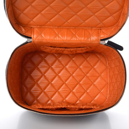 Chanel Denim Deauville Vanity Pouch Blue Orange 5 of 9