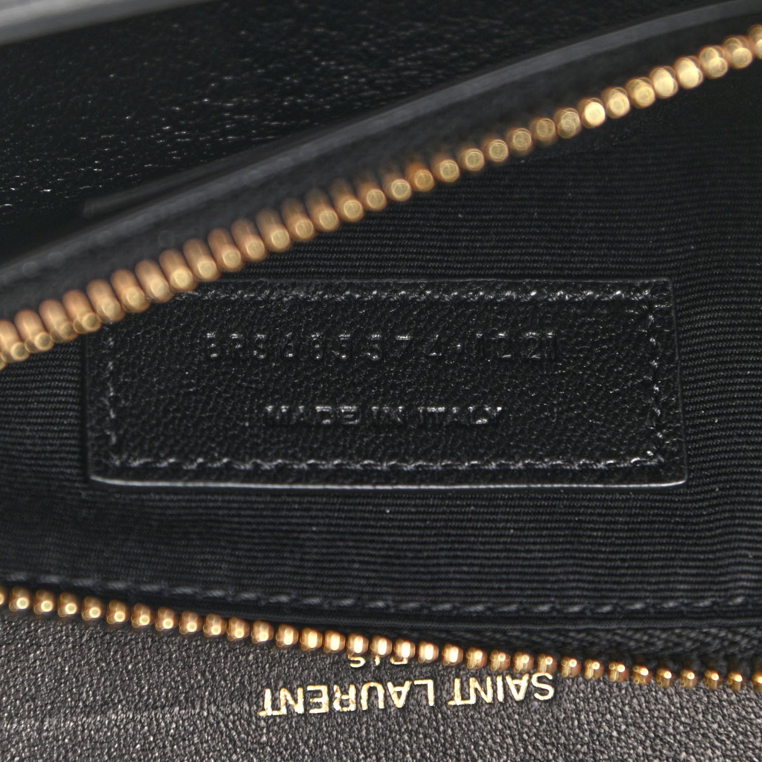 Saint Laurent Lambskin Quilted Mini Gaby Satchel Black 7 of 10