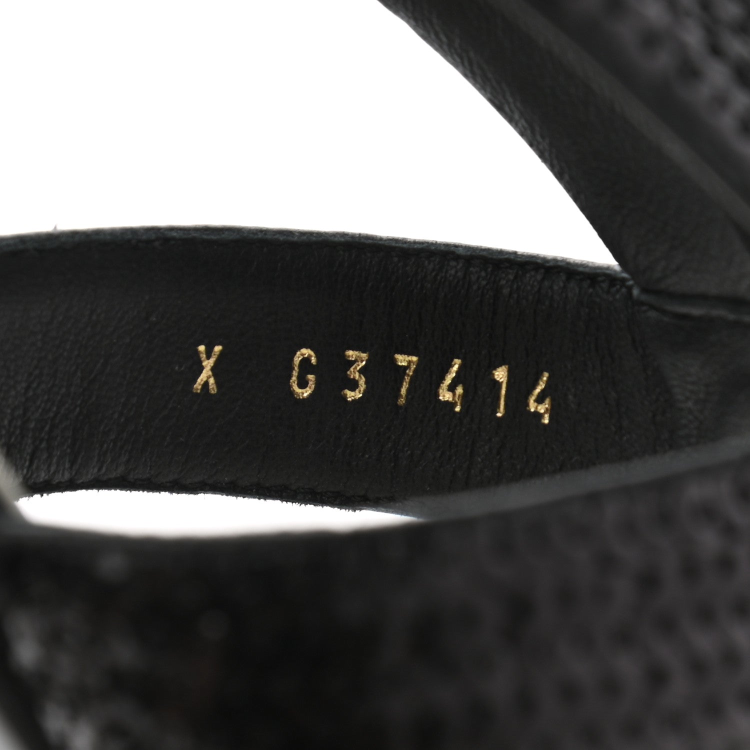 Chanel Lambskin Sequin Pearl CC Thong Sandals 41 Black 8 of 8