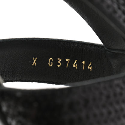 Chanel Lambskin Sequin Pearl CC Thong Sandals 41 Black 8 of 8