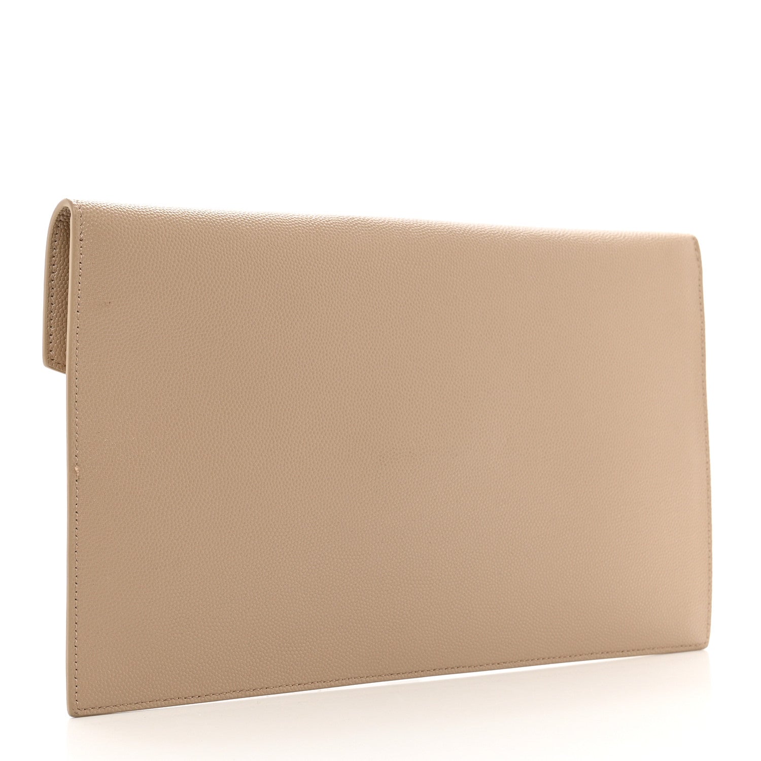 Saint Laurent Grain De Poudre Uptown Pouch Dark Beige 3 of 7