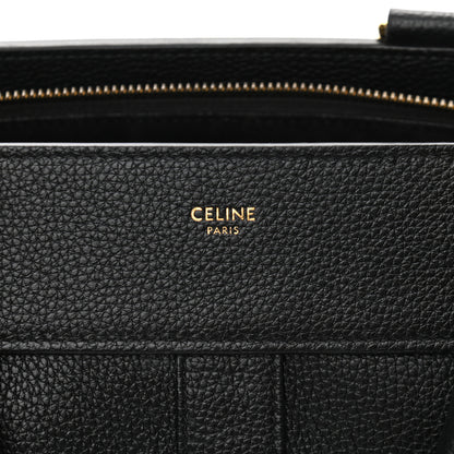 Celine Grained Calfskin Medium Cabas De France Black 7 of 10