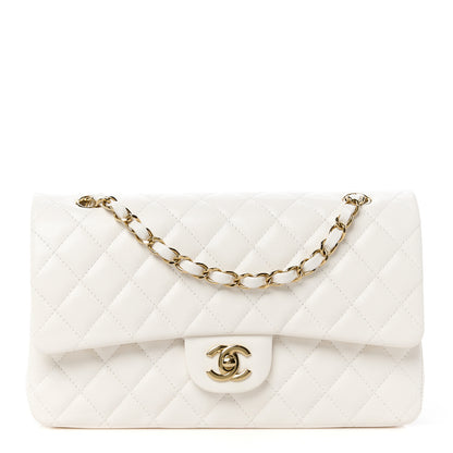 Chanel Caviar Quilted Medium Double Flap White 1 of 12