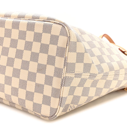 Louis Vuitton Damier Azur Neo Neverfull MM Rose Ballerine 11 of 12