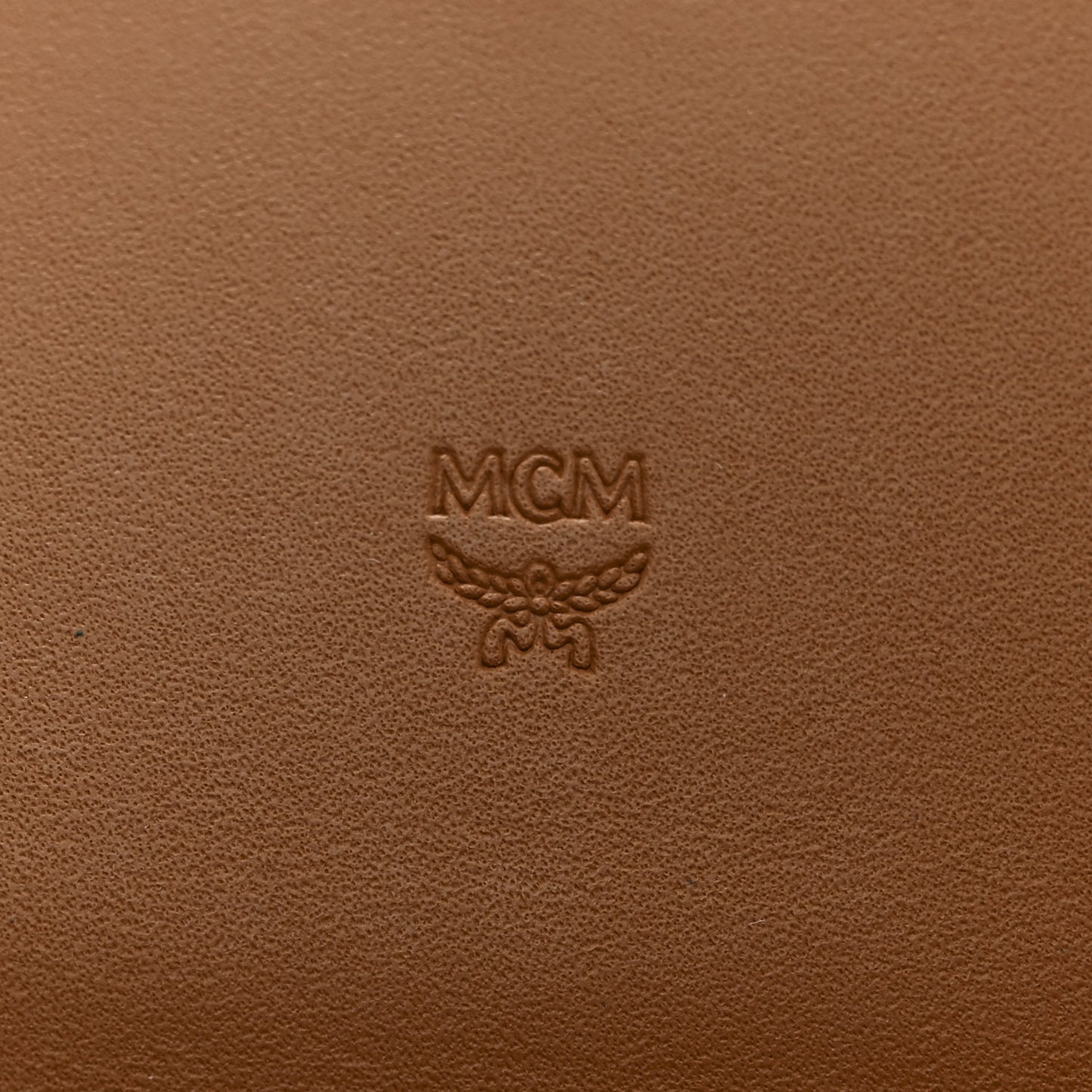 Visetos Large Trifold Flap Wallet Cognac