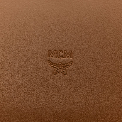MCM Visetos Large Trifold Flap Wallet Cognac 6 of 8