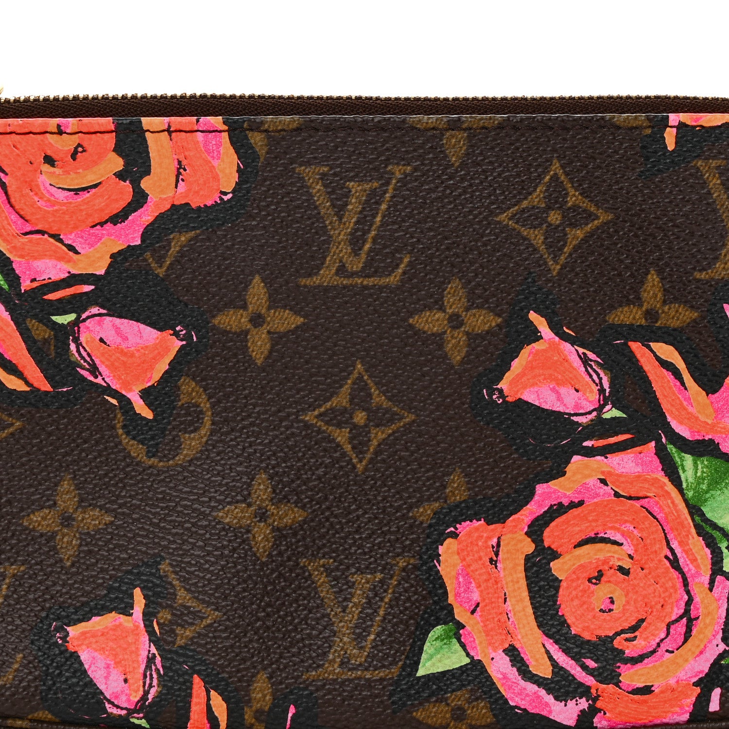 Louis Vuitton LOUIS VUITTON Monogram Roses Pochette Accessories Long Strap 8 of 12