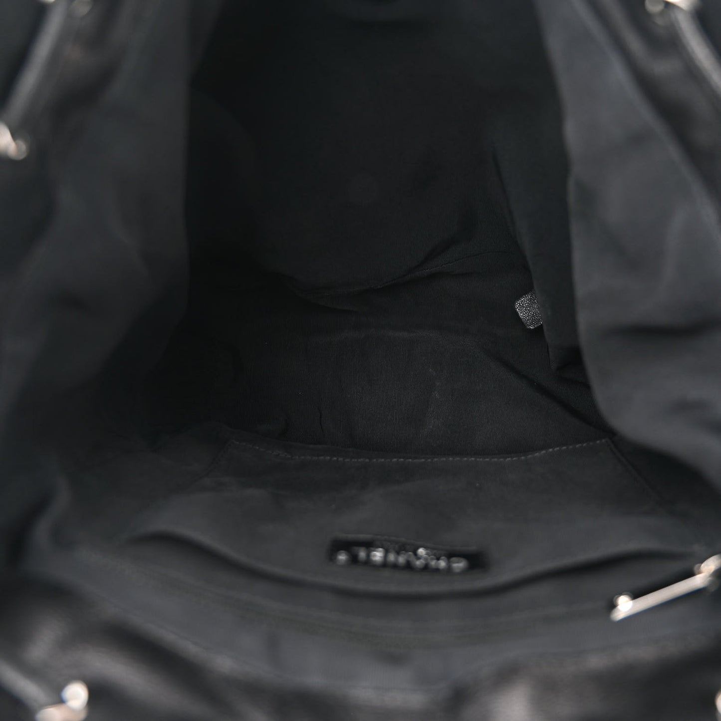 Calfskin Quilted Large Urban Spirit Backpack Black