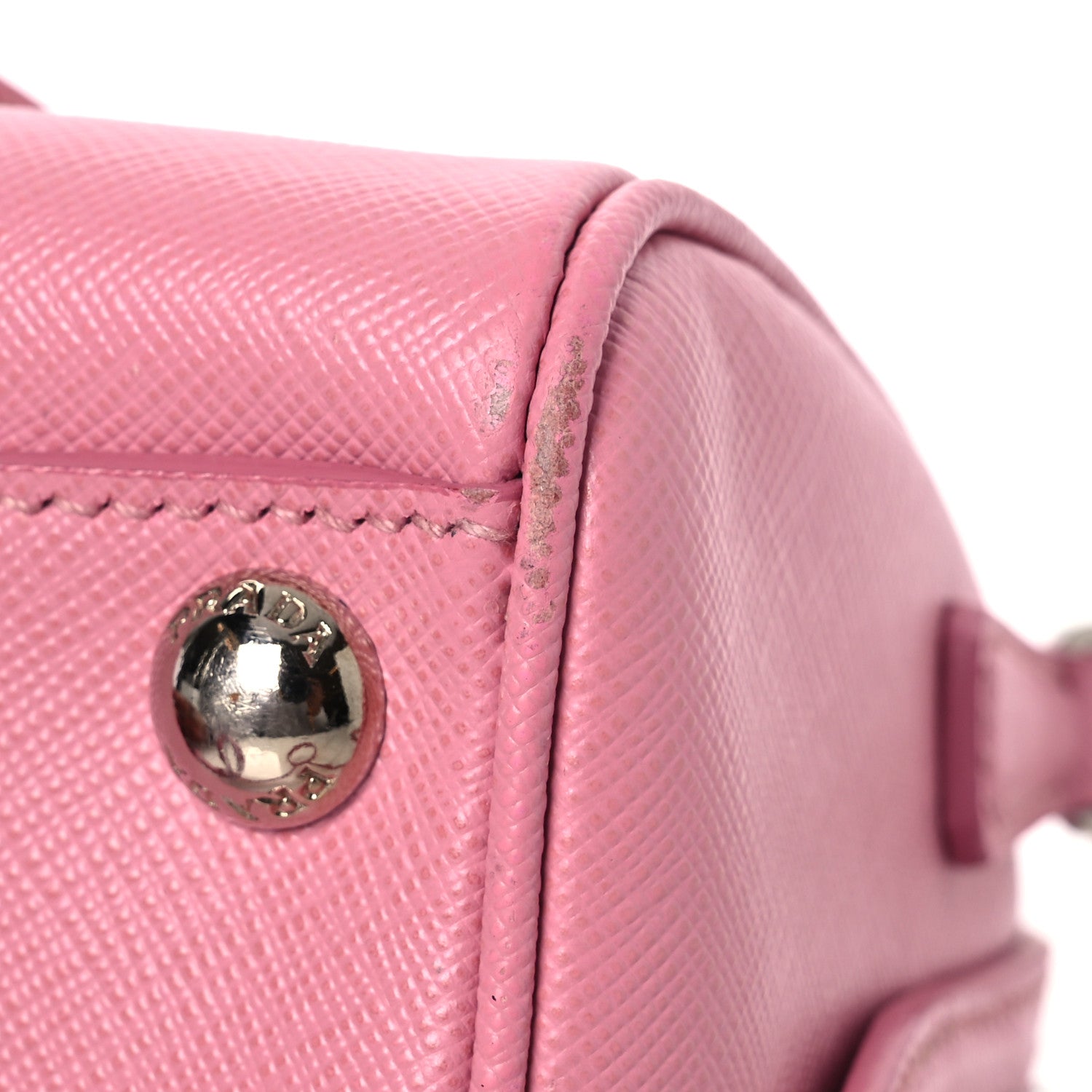 Prada Saffiano Lux Top Handle Crossbody Bag Rosa 21 of 21