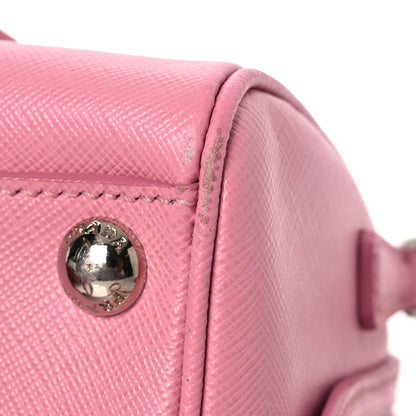 Prada Saffiano Lux Top Handle Crossbody Bag Rosa 21 of 21